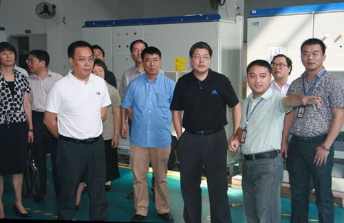 嘉兴市副市长柴永强一行莅临海得新能源指导工作